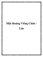 Tài liệu Một thoáng Viêng Chăn Lào pdf