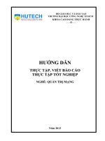 hướng dẫn thực tập, viết báo cáo thực tập tốt nghiệp nghề quản trị mạng