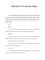 Tài liệu Nghị luận về Tai nạn giao thông pdf