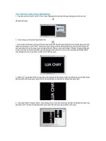 Tạo chữ lửa cháy trong photoshop