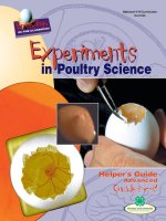Tài liệu Experiments in Poultry Science ppt