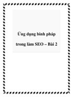 Tài liệu Ứng dụng binh pháp trong làm SEO – Bài 2 docx