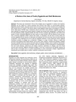 Tài liệu A Review of the Uses of Poultry Eggshells and Shell Membranes doc