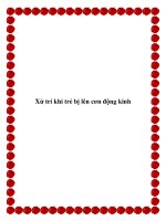 Tài liệu Xử trí khi trẻ bị lên cơn động kinh doc