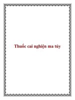 Tài liệu Thuốc cai nghiện ma túy ppt