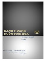 danh y danh ngôn tinh hoa