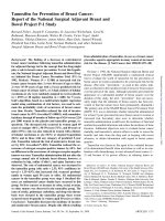 Tài liệu Tamoxifen for Prevention of Breast Cancer: Report of the National Surgical Adjuvant Breast and Bowel Project P-1 Study pdf