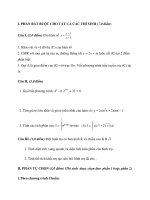 Tài liệu Đề Thi Thử Tốt Nghiệp Toán 2013 - Phần 9 - Đề 16 doc