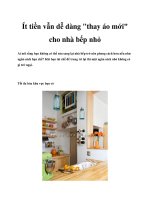 Tài liệu Ít tiền vẫn dễ dàng 