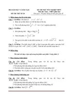 Tài liệu Đề Thi Tốt Nghiệp Toán 2013 - Phần 6 - Đề 6 doc