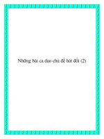 Tài liệu Những bài ca dao chủ đề hát bè potx