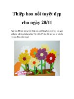 Tài liệu Thiệp hoa nổi tuyệt đẹp cho ngày 20/11 doc