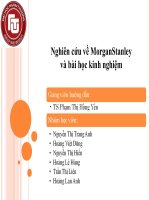 Tài liệu Nghiên cứu về MorganStanley và bài học kinh nghiệm doc