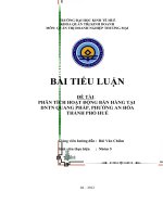 phân tích hoạt động bán hàng tại dntn quang pháp