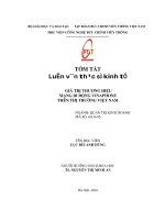 Giá trị thương hiệu mạng di động vinaphone trên thị trường việt nam