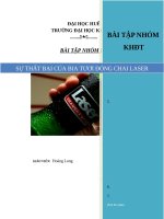 sự thất bại của bia tươi đóng chai laser