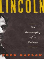 Tài liệu Lincoln: The Biography of a Writer docx