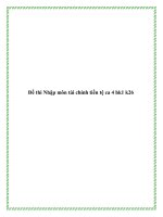 Tài liệu Đề thi Nhập môn tài chính tiền tệ ca 4 hk1 k26 ppt