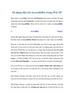 Tài liệu Sử dụng tiện ích Accessibility trong Win XP docx
