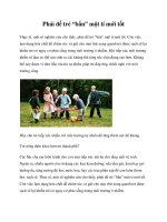 Tài liệu Phải để trẻ “bẩn” một tí mới tốt ppt