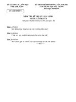 Tài liệu Đề thi nghề 2011 làm vườn ppt