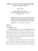 Nghiên cứu chế tạo hydroxyapatit dạng gốm xốp từ vỏ trứng và đá vôi