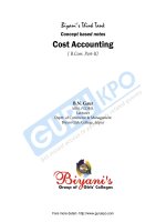 Tài liệu Biyani''''s Think Tank Concept based notes Cost Accounting doc