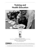 Tài liệu Training and Health Education pptx
