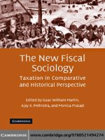 Tài liệu The new fiscal sociology Taxation in Comparative and Historical Perspective docx