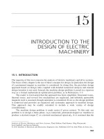 Chapter 15  introduction to the design of electric machinery