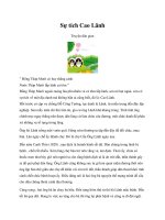 Tài liệu Sự tích Cao Lãnh ppt