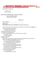 Tài liệu ĐỀ THI TUYỂN SINH ĐẠI HỌC, CAO ĐẲNG NĂM 2007 Môn thi: SINH HỌC, Khối B pdf