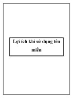 Tài liệu Lợi ích khi sử dụng tên miền pptx