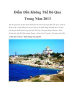 Tài liệu Điểm Đến Không Thể Bỏ Qua Trong Năm 2013 pdf