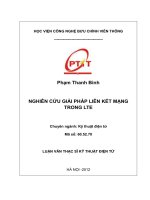 Nghiên cứu giải pháp liên kết mạng trong LTE