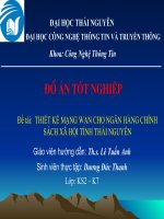 Tài liệu Đề tài: THIẾT KẾ MẠNG WAN CHO NGÂN HÀNG CHÍNH SÁCH XÃ HỘI TỈNH THÁI NGUYÊN ppt