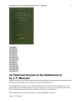 Tài liệu An Historical Account of the Settlements of Scotch doc