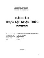 báo cáo thực tập nhận thức ban quản lý khu kinh tế bình định