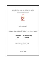 Nghiên cứu giải pháp RELAY trong mạng LTE