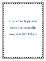 Tài liệu Apache 2.0 với giao thức SSL/TLS: Hướng dẫn từng bước (tiếp Phần I) pdf
