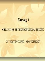 Tài liệu CHUẨN BỊ KÝ KẾT HỢP ĐỒNG NGOẠI THƯƠNG pptx