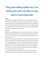 Tài liệu Tổng quan những nghiên cứu và xu hướng phát triển của Điện tử công suất & truyền động điện pptx