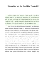 Tài liệu Cảm nhận bài thơ Đọc Hiểu Thanh Ký docx
