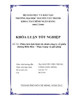 Phân tích tình hình tài chính công ty cổ phần đường Biên Hòa – Thực trạng và giải pháp