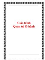 Tài liệu Giáo trình :Quản trị lữ hành pptx