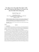 Tác động của trị liệu nhận thức hành vi đến học sinh trung học phổ thông có rối loạn lo âu dựa trên định hình trường hợp
