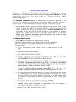 Tài liệu SAVINGS BANK ACCOUNTS ppt