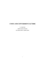 Tài liệu UNITS AND CONVERSION FACTORS E.J. ROSCHKE PROPULSION DIVISION JET PROPULSION LABORATORY doc