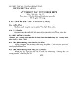 Tài liệu Đề thi thử tốt nghiệp THPT môn Ngữ Văn - Đề số 93 pptx