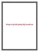 Tài liệu Trang trí nội thất phòng bếp Scandivani pdf
